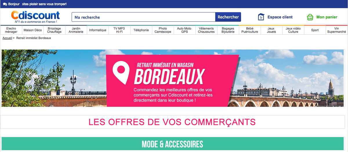 Illustration 1 Ecommerce : Cdiscount tisse sa toile dans le retail