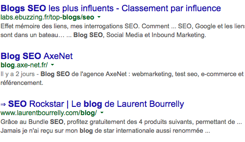 Illustration 1 SEO : Augmenter son CTR dans les résultats de recherche