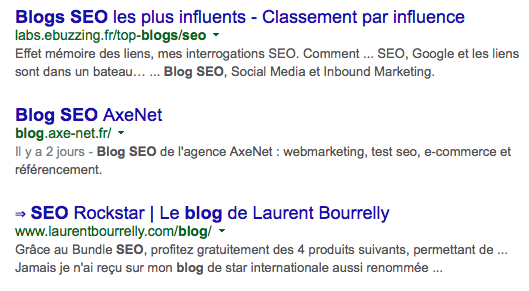 Illustration 1 SEO : Augmenter son CTR dans les résultats de recherche