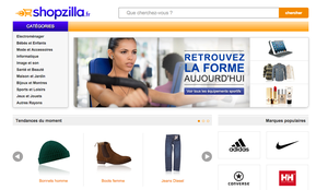 Zoom sur Shopzilla - Comparateur de prix - Site Ecommerce