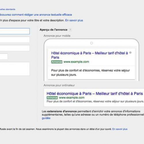 Illustration 1 Google Adwords revoit complètement la conception des annonces