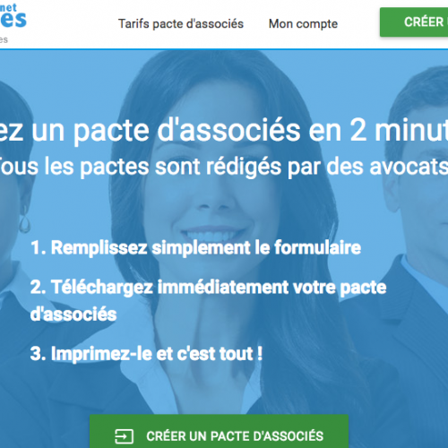 Illustration 1 Nouveau site Ecommerce : Pacte-Associes.net