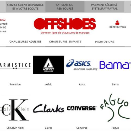 Illustration 1 Découvrez le site Ecommerce de chaussures OffShoes qui va être entièrement revu