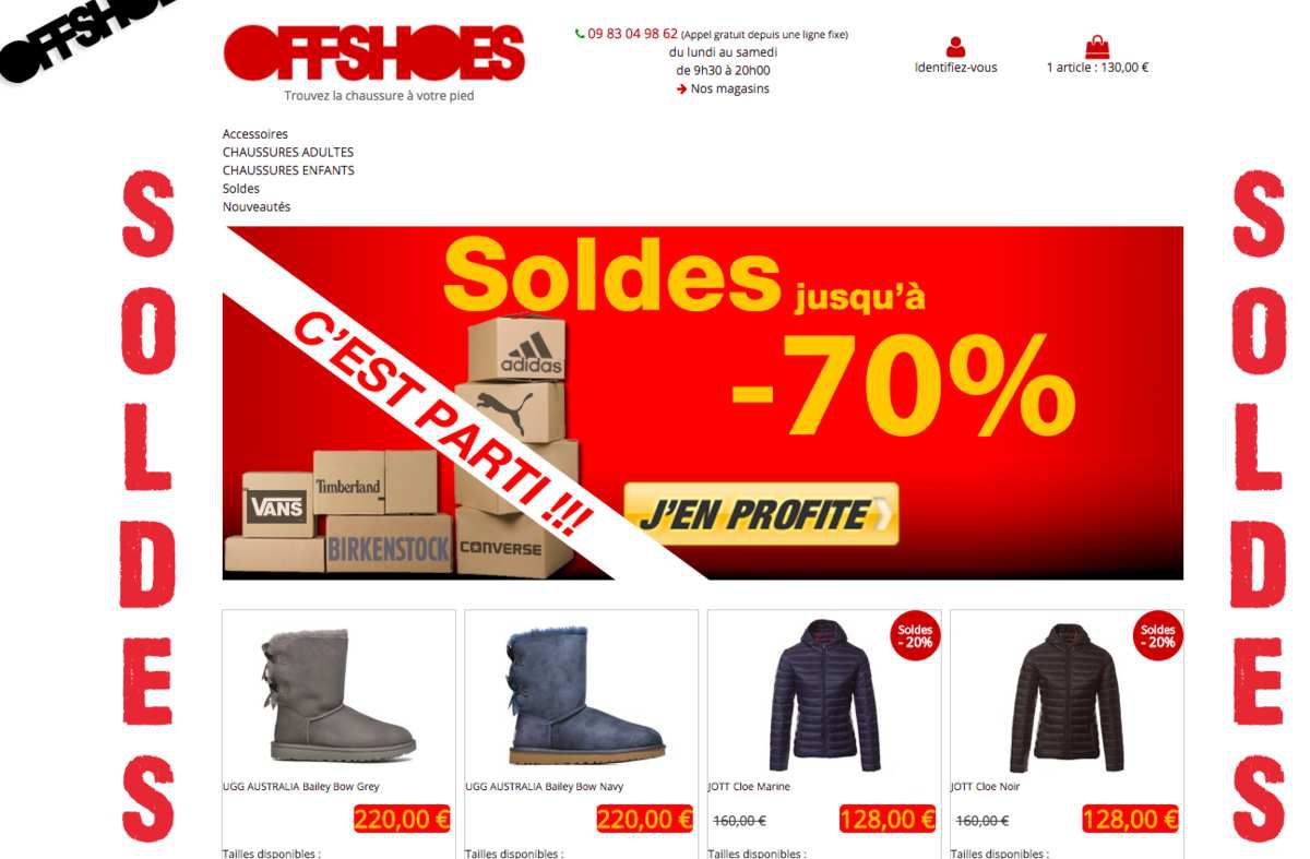 Offshoes.fr et les Soldes 2017