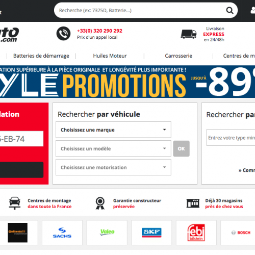 Illustration 1 Test consommateur : Focus sur le site Ecommerce WebDealAuto spécialiste de la pièce auto