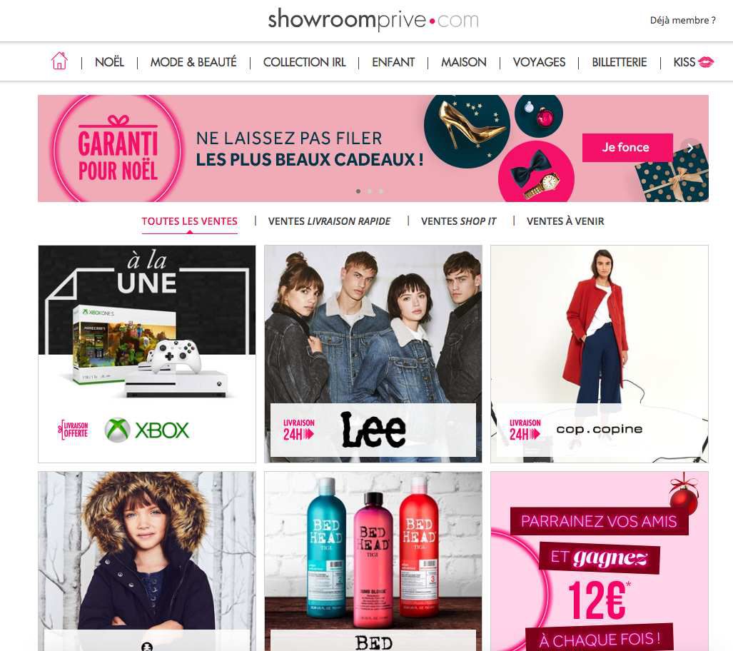 [ECOMMERCE UP] Carrefour et les fondateurs de ShowroomPrive investissent 30 Millions d'euros afin de renforcer l'enseigne