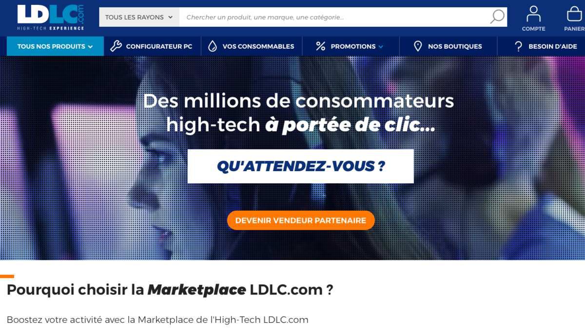 [ECOMMERCE] Le groupe LDLC ouvre sa place de marché afin d'ajouter 100 000 références à son catalogue