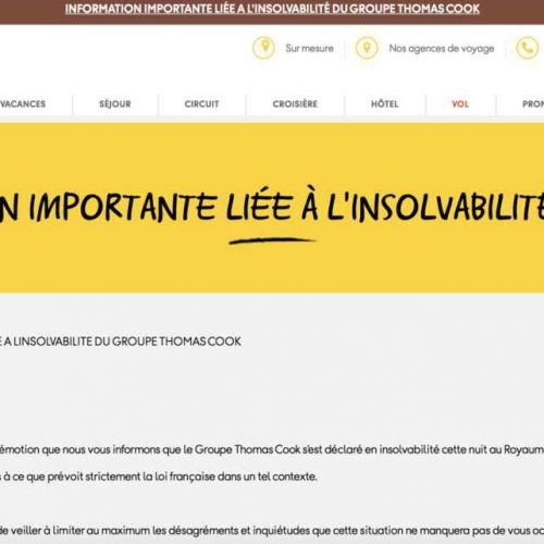 Illustration 1 [CLAP DE FIN] L'agence de voyage Thomas Cook en état de cessation des paiements, 3 questions se posent...