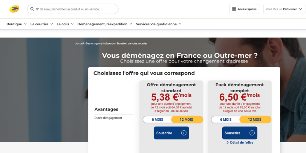 La Poste Problème distribution de courrier réexpédition