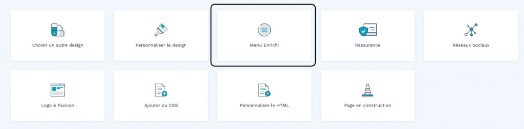 menu enrichi